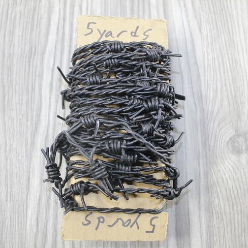 5 Yards of Leather Barbed Wire Antique Black Color #5655 in Saudi Arabia