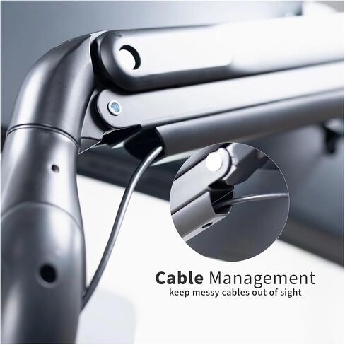 Single Piece Extra Wide Monitor Pneumatic Stand Desktop Bracket, Maximum Hole spacing 200x100- in Saudi Arabia