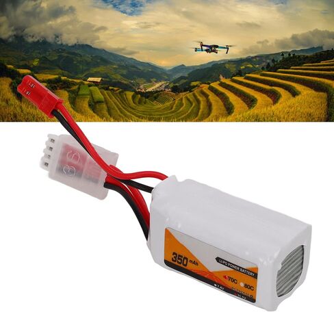 RiToEasysports RC Lipo Battery,350mAh RC Lipo Battery 11.1V 70C Discharge Rate 3S JST Plug Connector for Remote Control Vehicles in Saudi Arabia