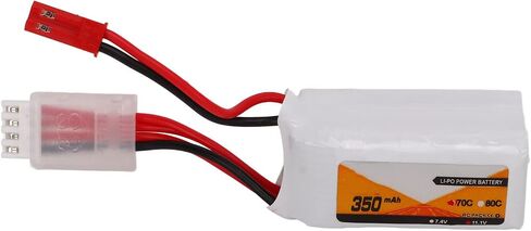 RiToEasysports RC Lipo Battery,350mAh RC Lipo Battery 11.1V 70C Discharge Rate 3S JST Plug Connector for Remote Control Vehicles in Saudi Arabia