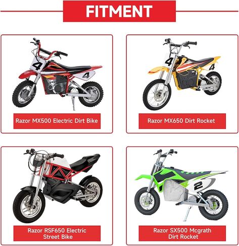 شداد ضبط سلسلة GREHUA مع زنبرك لشفرات الحلاقة MX500 MX650 SX500 Dirt Rocket Electric Motocross Bike RSF650 الكهربائية الصغيرة الترابية الرياضية دراجة الشارع أجزاء شديدة التحمل باللون الأسود in Kuwait