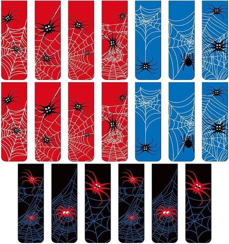 BOXOB 20pcs Spider Magnetic Bookmarks, Spider Web Magnet Book Mark Clips Cute Page Markers for Students Teachers Book Lovers Home Office Reading Accessories (3 Colors) in Saudi Arabia