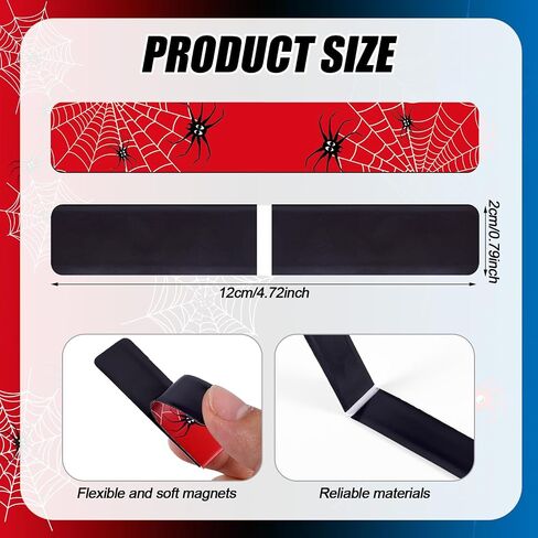 BOXOB 20pcs Spider Magnetic Bookmarks, Spider Web Magnet Book Mark Clips Cute Page Markers for Students Teachers Book Lovers Home Office Reading Accessories (3 Colors) in Saudi Arabia
