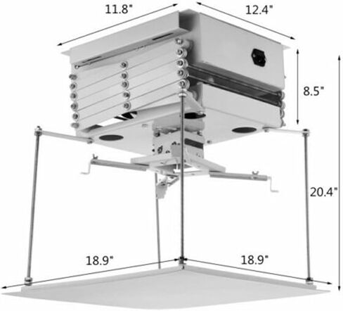 Projector bracket accessories shear bracket maximum load 30KG remote control lifting bracket ceiling installation in Saudi Arabia