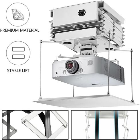 Projector bracket accessories shear bracket maximum load 30KG remote control lifting bracket ceiling installation in Saudi Arabia