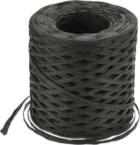 uxcell Raffia Paper Craft Ribbon, 1/4 Inch 218 Yards Raffia Twine String Packing Paper Twine for Christmas Wrapping DIY Craft, Navy Blue in Saudi Arabia