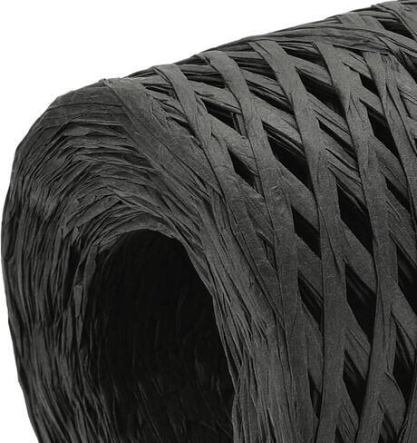 uxcell Raffia Paper Craft Ribbon, 1/4 Inch 218 Yards Raffia Twine String Packing Paper Twine for Christmas Wrapping DIY Craft, Navy Blue in Saudi Arabia