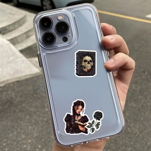 200PCS Gothic Stickers, Cool Goth Stickers for Water Bottle Laptop Luggage Skateboard Scrapbooking, Waterproof Vinyl Horror Decals for Teens Adults in Saudi Arabia