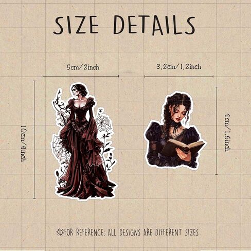 200PCS Gothic Stickers, Cool Goth Stickers for Water Bottle Laptop Luggage Skateboard Scrapbooking, Waterproof Vinyl Horror Decals for Teens Adults in Saudi Arabia