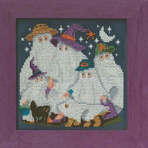عائلة Ghost Halloween Cross Cross Stitch Kit Mill Hill 2015 Buttons & Beads Autumn MH145203 in Saudi Arabia