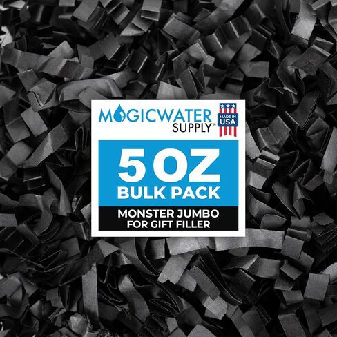 MagicWater Supply - 4 oz - Kraft - Crinkle Cut Paper Shred Filler great for Gift Wrapping, Basket Filling, Birthdays, Weddings, Anniversaries, Valentines Day, and other occasions in Kuwait