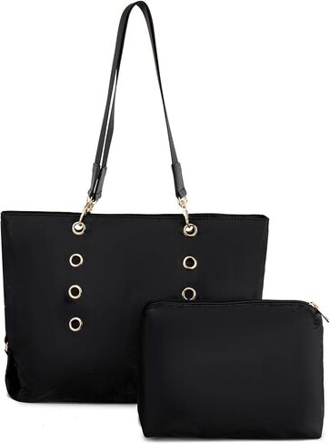 VGOAL Laptop Tote Bag for Women Nylon Waterproof Hobo Bag Large Capacity Shoulder Bag With Portable Small Pouch in Kuwait