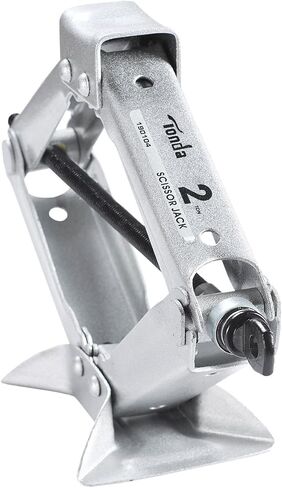 جاك مقص 2 طن، جاك سيارة محمول مصنوع من الصلب جاك تخييم لسيارة السيدان والكوبيه بمقبض، فضي in Kuwait