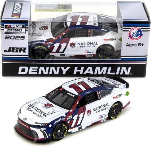 Denny Hamlin 2025 National Debt Relief Standard ARC Diecast Car 1:64 Scale in Saudi Arabia