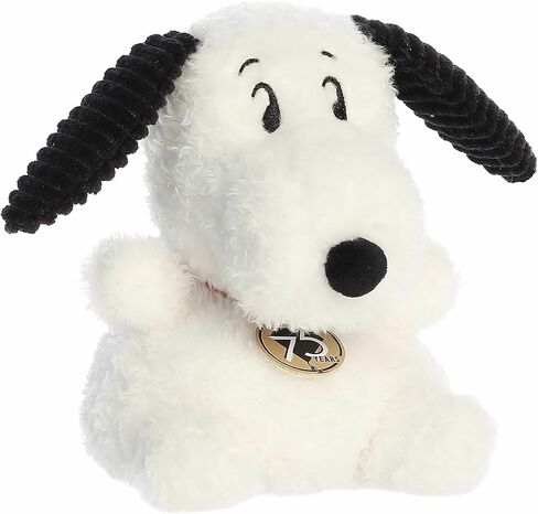 Aurora® Adorable Peanuts® 75th Anniversary Snoopy Palm Pals™ Stuffed Animal - Officially Licensed Toys for All Snoopy Fans - Nostalgic Gift for Adults and Birthday Celebrations - White 5 Inches in Saudi Arabia