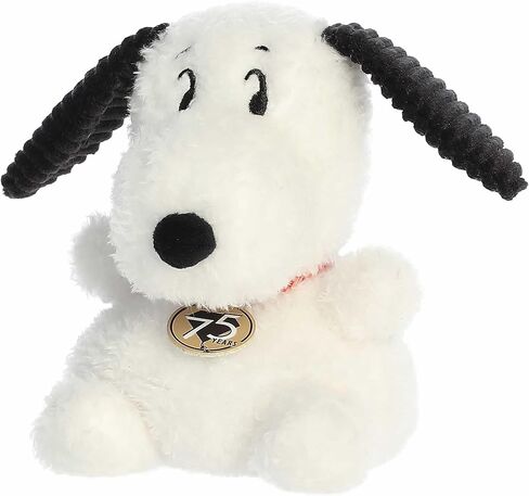 Aurora® Adorable Peanuts® 75th Anniversary Snoopy Palm Pals™ Stuffed Animal - Officially Licensed Toys for All Snoopy Fans - Nostalgic Gift for Adults and Birthday Celebrations - White 5 Inches in Saudi Arabia