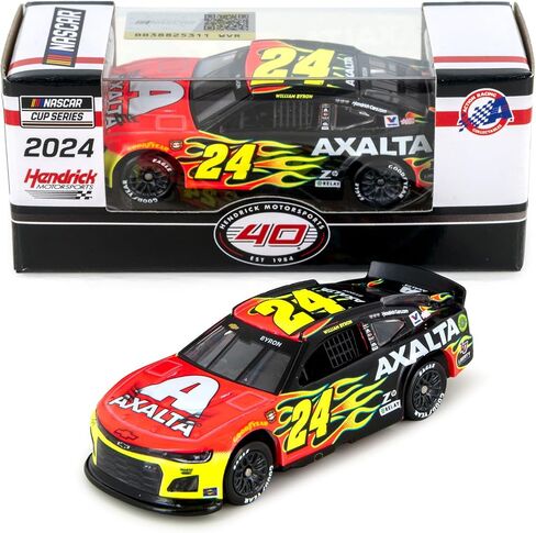 William Byron 2024 Darlington Throwback to Jeff Gordon's Firestorm Paint Schem Diecast Car 1:64 in Saudi Arabia