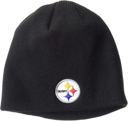 Pittsburgh Steelers Toddler 2-Tone Beanie Hat - NFL Baby Knit Cuffed Cap Black in Saudi Arabia