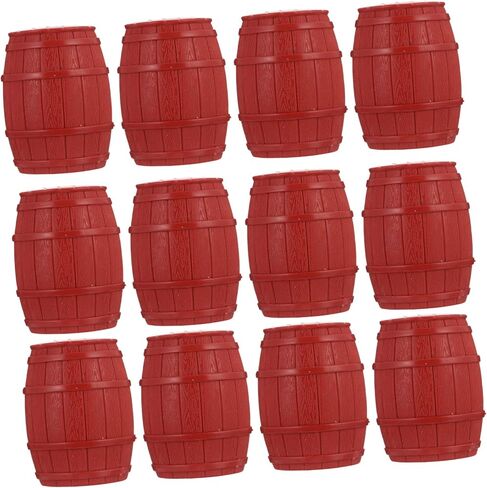 12pcs Pirate Barrels Model Pirate Toys Mini Barrels for Decorations and Micro Landscape in Saudi Arabia