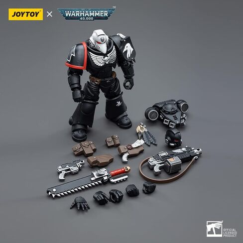 JOYTOY 1/18 Warhammer 40,000 Action Figure Raven Guard Intercessors Sergeant Rychas 4Inch Collection Model in Kuwait