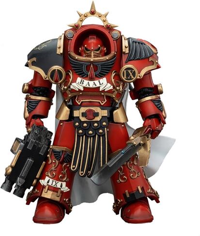 JOYTOY 1/18 Warhammer 40,000 Action Figure Raven Guard Intercessors Sergeant Rychas 4Inch Collection Model in Saudi Arabia