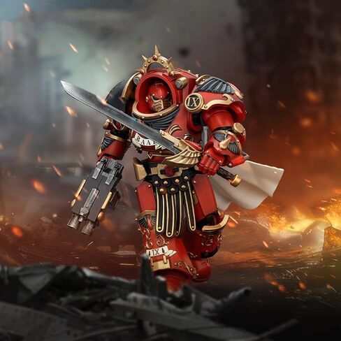JOYTOY 1/18 Warhammer 40,000 Action Figure Raven Guard Intercessors Sergeant Rychas 4Inch Collection Model in Saudi Arabia