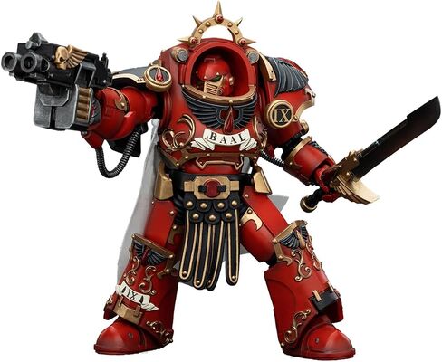 JOYTOY 1/18 Warhammer 40,000 Action Figure Raven Guard Intercessors Sergeant Rychas 4Inch Collection Model in Saudi Arabia