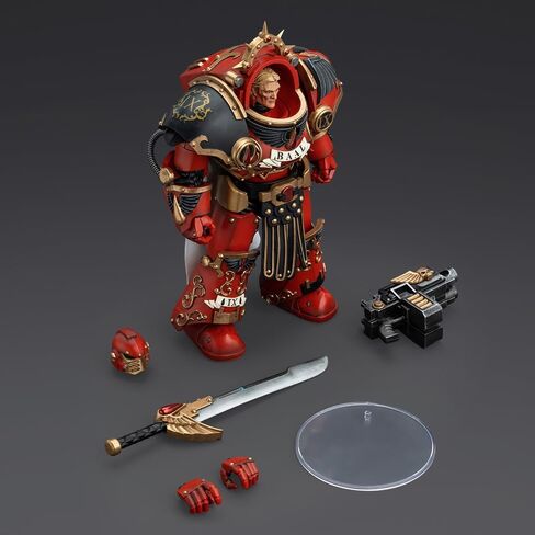 JOYTOY 1/18 Warhammer 40,000 Action Figure Raven Guard Intercessors Sergeant Rychas 4Inch Collection Model in Saudi Arabia