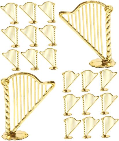 30pcs Mini Harp Model Ornament Harp Prop Musical Christmas Decor in Saudi Arabia