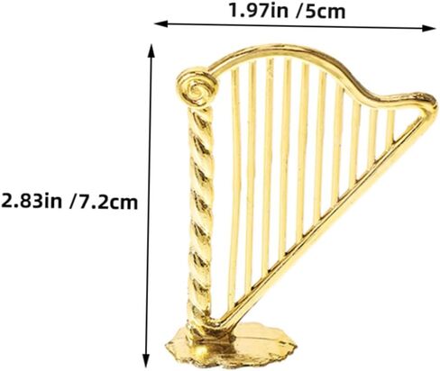 30pcs Mini Harp Model Ornament Harp Prop Musical Christmas Decor in Saudi Arabia