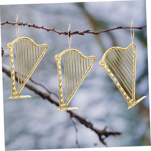30pcs Mini Harp Model Ornament Harp Prop Musical Christmas Decor in Saudi Arabia