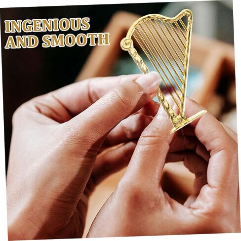 30pcs Mini Harp Model Ornament Harp Prop Musical Christmas Decor in Saudi Arabia