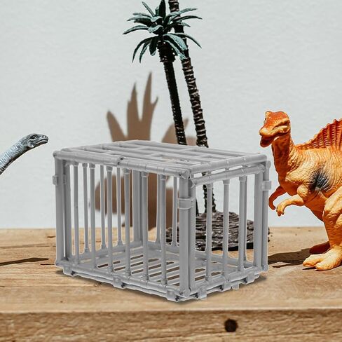 TOYANDONA 2pcs Mini Cage Model Miniature Plastic Animal Cage Fence Model for Dollhouse Micro Landscape Accessories in Saudi Arabia