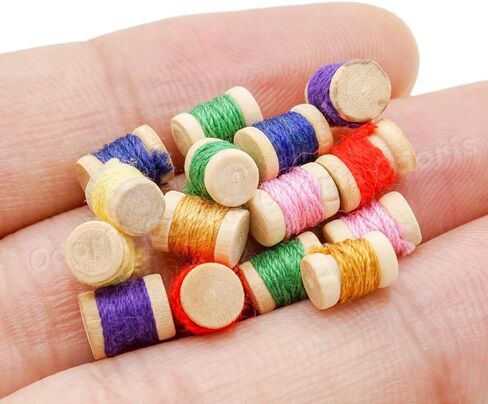 Odoria 1/12 Miniature التخزين المؤقت للخيط 15pcs ملحقات الديكور دمية in Kuwait