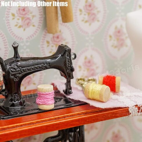 Odoria 1/12 Miniature التخزين المؤقت للخيط 15pcs ملحقات الديكور دمية in Kuwait