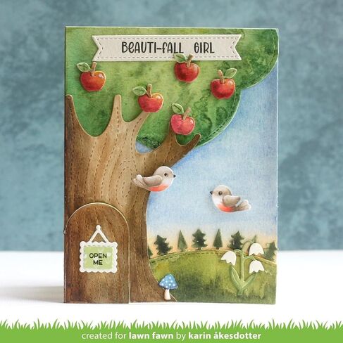 Lawn Fawn LF3865 Knock Knock, Who's There? Tree Add-On Stand-Alone in Saudi Arabia