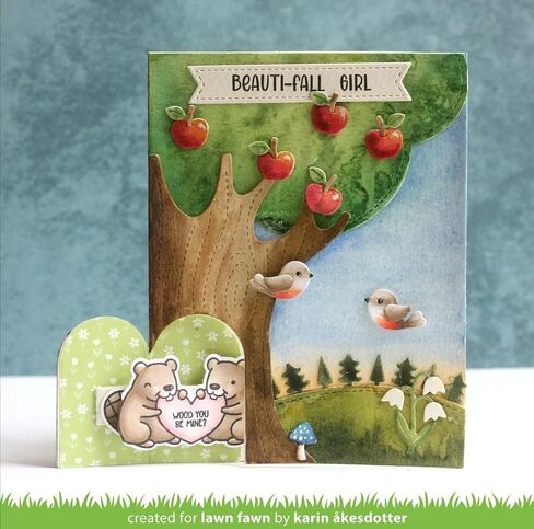 Lawn Fawn LF3865 Knock Knock, Who's There? Tree Add-On Stand-Alone in Saudi Arabia