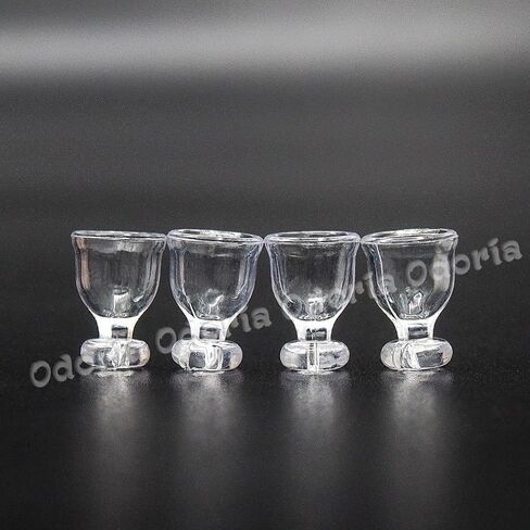 Odoria 1/12 مصغرة أكواب نبيذ فارغة 4pcs إكسسوارات الديكور ، أ in Saudi Arabia