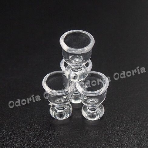 Odoria 1/12 مصغرة أكواب نبيذ فارغة 4pcs إكسسوارات الديكور ، أ in Saudi Arabia
