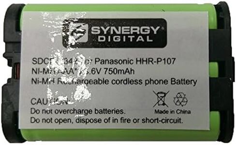 بطاريات الهاتف اللاسلكية المتوافقة ، متوافقة مع Panasonic HHR-P107 Cordless Phone ، (Ni-MH ، 3.6V ، 700 MAH) ، بديل لـ Panasonic HHR-P107 ، البطارية ، حزمة التحرير والسرد: 4 × Batt-107 بطاريات in Saudi Arabia