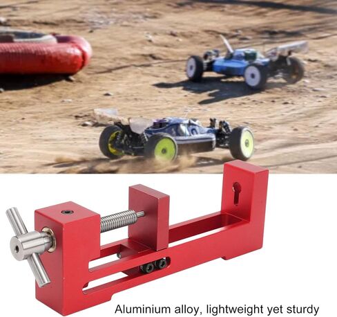 ألومنيوم سبيكة إطارات إطارات إطارات العجلة إطارات أجهزة الحمل ل RC MINI 4 عجلة سباق أجزاء DIY CAR (RED) in Saudi Arabia