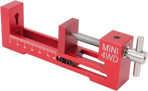 ألومنيوم سبيكة إطارات إطارات إطارات العجلة إطارات أجهزة الحمل ل RC MINI 4 عجلة سباق أجزاء DIY CAR (RED) in Saudi Arabia