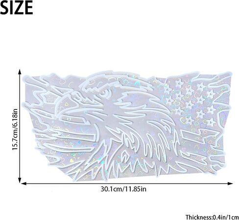 Holographic American Flag Resin Mold, Wall Hanging Epoxy Mold, Large Wall Art Silicone Mold for Epoxy Resin, for DIY Home Decor,Handicrafts (Style 1) in Kuwait