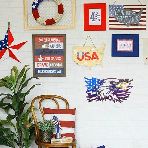 Holographic American Flag Resin Mold, Wall Hanging Epoxy Mold, Large Wall Art Silicone Mold for Epoxy Resin, for DIY Home Decor,Handicrafts (Style 1) in Kuwait