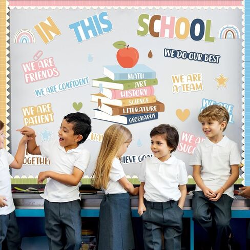 Blue Boho Bultin Bulletin Board Lovel Wessions مرة أخرى إلى School Lexplation Station Decoritations مجموعة بوهيميان في هذه القطع الورقية المدرسية لمستلزمات باب الجدار في المنزل الابتدائي in Saudi Arabia