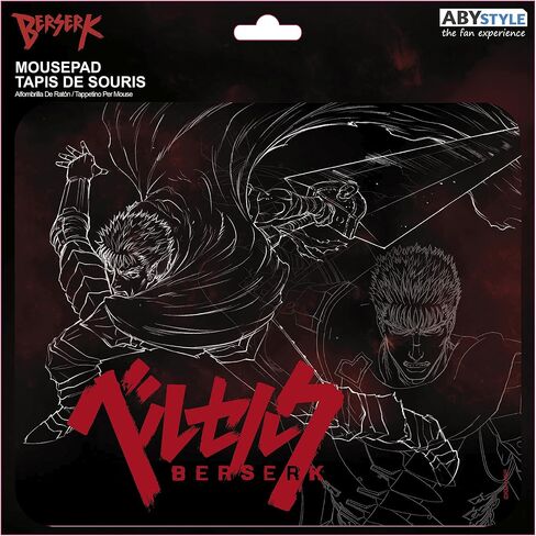 Abystyle berserk guts mousepad 9.25 "L x 7.7" H Square Mouse PAD PACISION SPEEC in Saudi Arabia