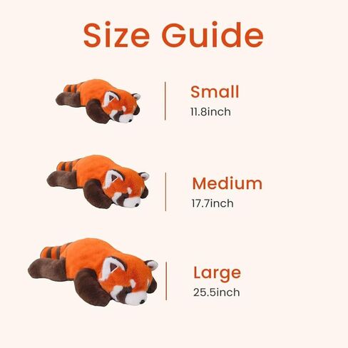 Ytterbium Cute Red Panda Plush - Huggy Soft Stuffed Animal, Perfect Sleep Doll for Kids and Gifts (25.5inches) in Saudi Arabia
