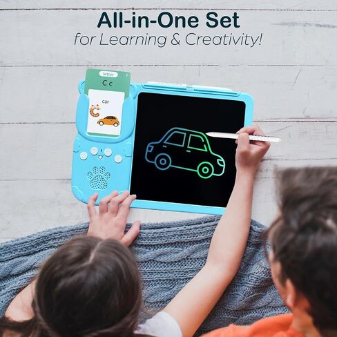 Talking Flash Cards for Toddlers - LCD Writing Tablet Kids - Drawing Tablet Toddler Toys 510 Sight Words Learning Montessori - Autism & Speech Therapy Toys - Kindergarten Gifts in Saudi Arabia