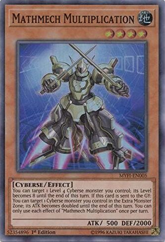 يو جي- أوه! - مضاعفة Mathmech - Myfi -en005 - Super Rare - 1st Edition - Mystic Fighters in Saudi Arabia
