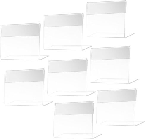8pcs علامات الاشتراك Acrylic Sign Signals Menuth Menusts Stands for Office Office Price Price Holders Acrylic Tharks for Renus in Saudi Arabia